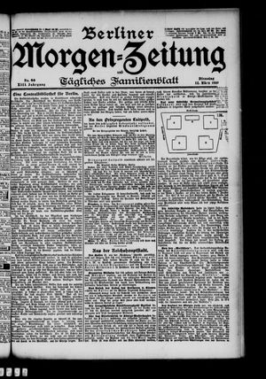 Berliner Morgen-Zeitung vom 12.03.1901
