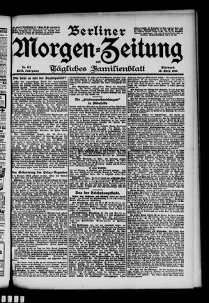 Berliner Morgen-Zeitung vom 13.03.1901