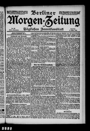 Berliner Morgen-Zeitung vom 17.03.1901
