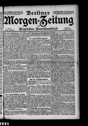 Berliner Morgen-Zeitung vom 19.03.1901