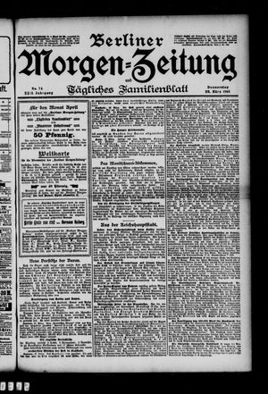 Berliner Morgen-Zeitung vom 28.03.1901