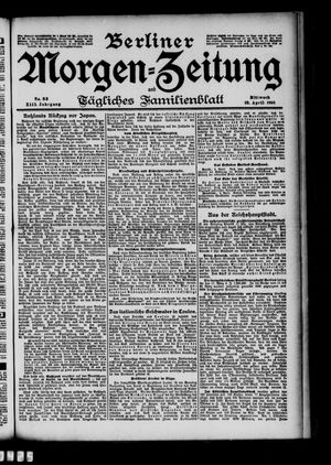 Berliner Morgen-Zeitung vom 10.04.1901