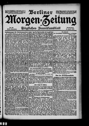 Berliner Morgen-Zeitung vom 11.04.1901