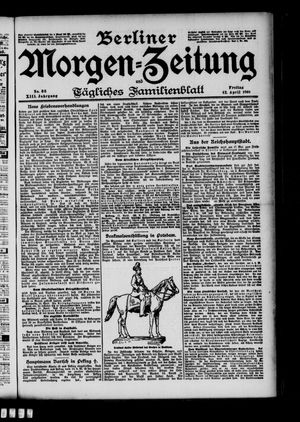 Berliner Morgen-Zeitung vom 12.04.1901