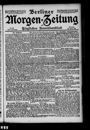 Berliner Morgen-Zeitung vom 16.04.1901