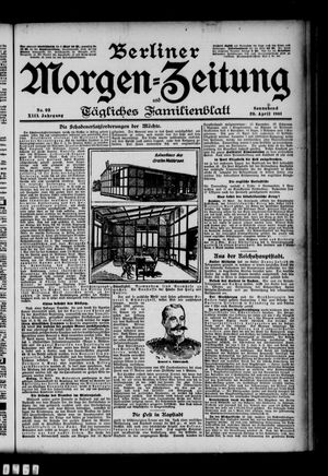 Berliner Morgen-Zeitung vom 20.04.1901