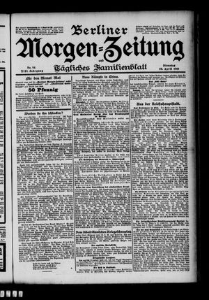 Berliner Morgen-Zeitung vom 23.04.1901