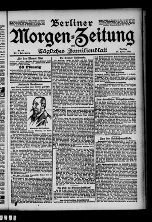Berliner Morgen-Zeitung vom 26.04.1901