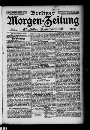 Berliner Morgen-Zeitung vom 01.05.1901