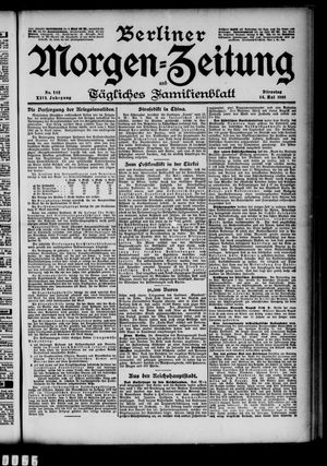 Berliner Morgen-Zeitung vom 14.05.1901