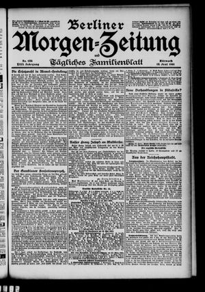 Berliner Morgen-Zeitung vom 12.06.1901