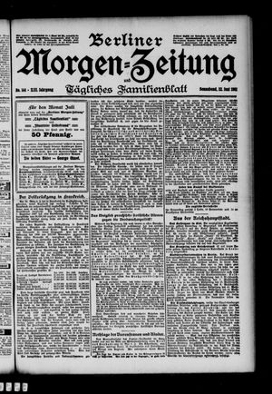 Berliner Morgen-Zeitung vom 22.06.1901
