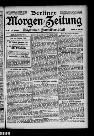 Berliner Morgen-Zeitung vom 23.06.1901