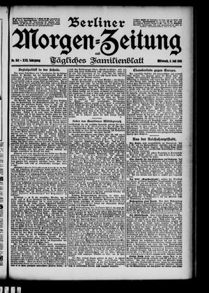 Berliner Morgen-Zeitung vom 03.07.1901