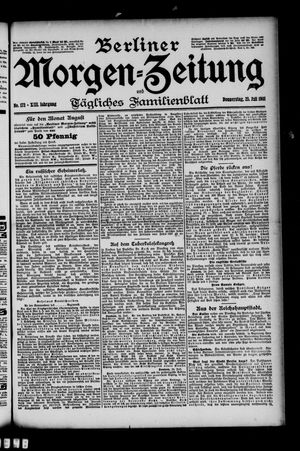 Berliner Morgen-Zeitung vom 25.07.1901