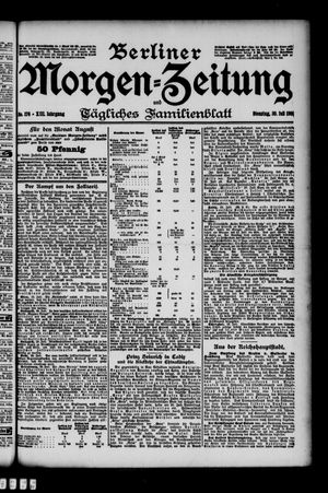 Berliner Morgen-Zeitung vom 30.07.1901