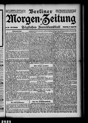 Berliner Morgen-Zeitung vom 15.08.1901
