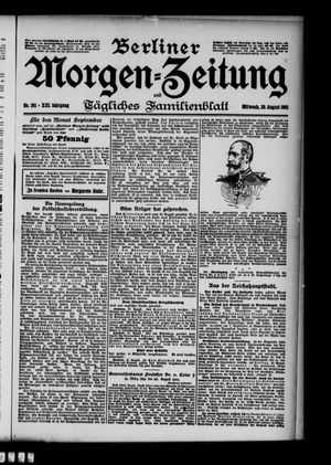 Berliner Morgen-Zeitung vom 28.08.1901