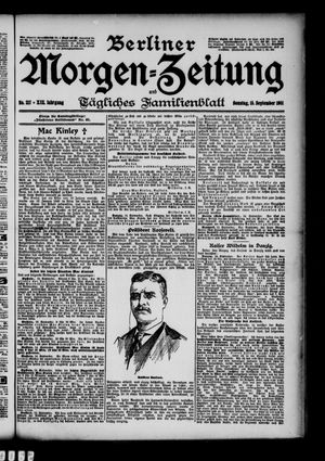 Berliner Morgen-Zeitung vom 15.09.1901