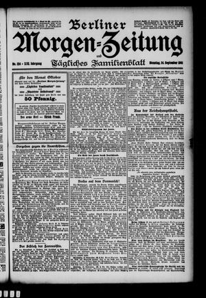 Berliner Morgen-Zeitung vom 24.09.1901