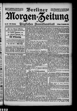 Berliner Morgen-Zeitung vom 27.09.1901