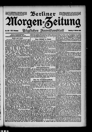 Berliner Morgen-Zeitung vom 06.10.1901