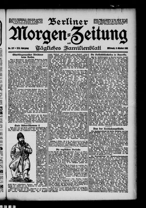 Berliner Morgen-Zeitung vom 09.10.1901
