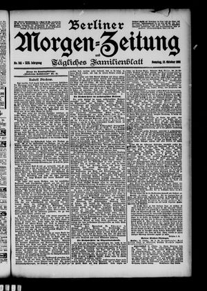 Berliner Morgen-Zeitung vom 13.10.1901