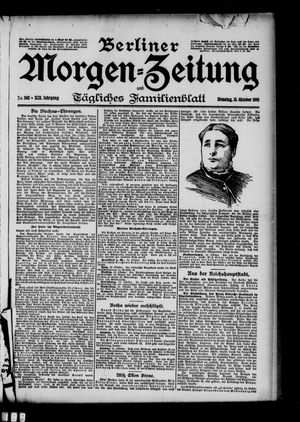 Berliner Morgen-Zeitung vom 15.10.1901