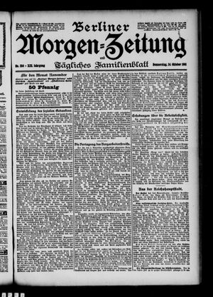 Berliner Morgen-Zeitung vom 24.10.1901