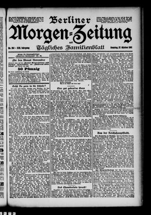 Berliner Morgen-Zeitung vom 27.10.1901
