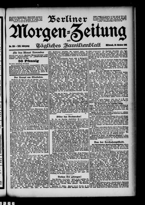 Berliner Morgen-Zeitung vom 30.10.1901