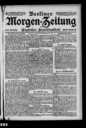 Berliner Morgen-Zeitung vom 06.11.1901