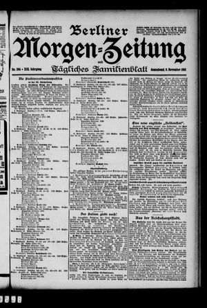 Berliner Morgen-Zeitung vom 09.11.1901