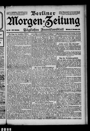 Berliner Morgen-Zeitung vom 13.11.1901