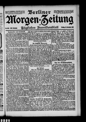 Berliner Morgen-Zeitung vom 15.11.1901
