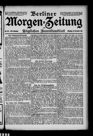 Berliner Morgen-Zeitung vom 19.11.1901
