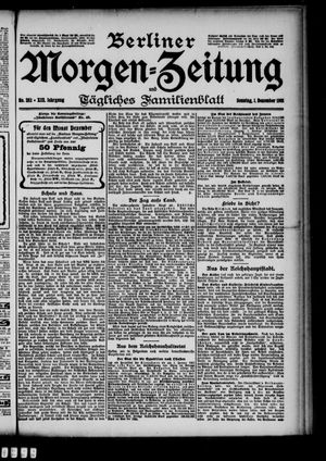 Berliner Morgen-Zeitung vom 01.12.1901