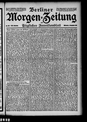 Berliner Morgen-Zeitung vom 04.12.1901