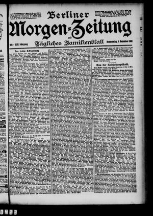 Berliner Morgen-Zeitung vom 05.12.1901