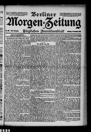Berliner Morgen-Zeitung vom 08.12.1901