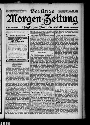 Berliner Morgen-Zeitung vom 25.12.1901