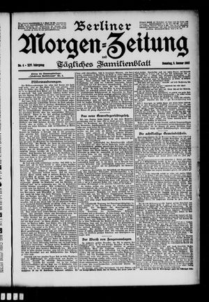Berliner Morgen-Zeitung vom 05.01.1902
