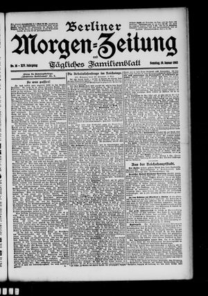 Berliner Morgen-Zeitung vom 19.01.1902