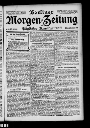Berliner Morgen-Zeitung vom 22.01.1902