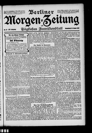 Berliner Morgen-Zeitung vom 25.01.1902