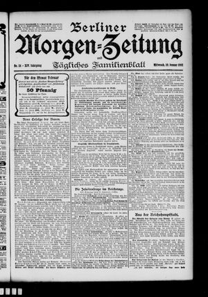 Berliner Morgen-Zeitung vom 29.01.1902