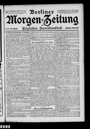 Berliner Morgen-Zeitung vom 11.02.1902