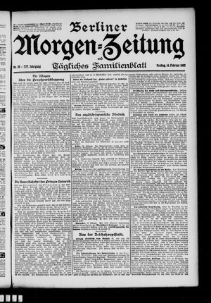 Berliner Morgen-Zeitung vom 14.02.1902