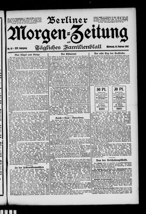 Berliner Morgen-Zeitung vom 19.02.1902